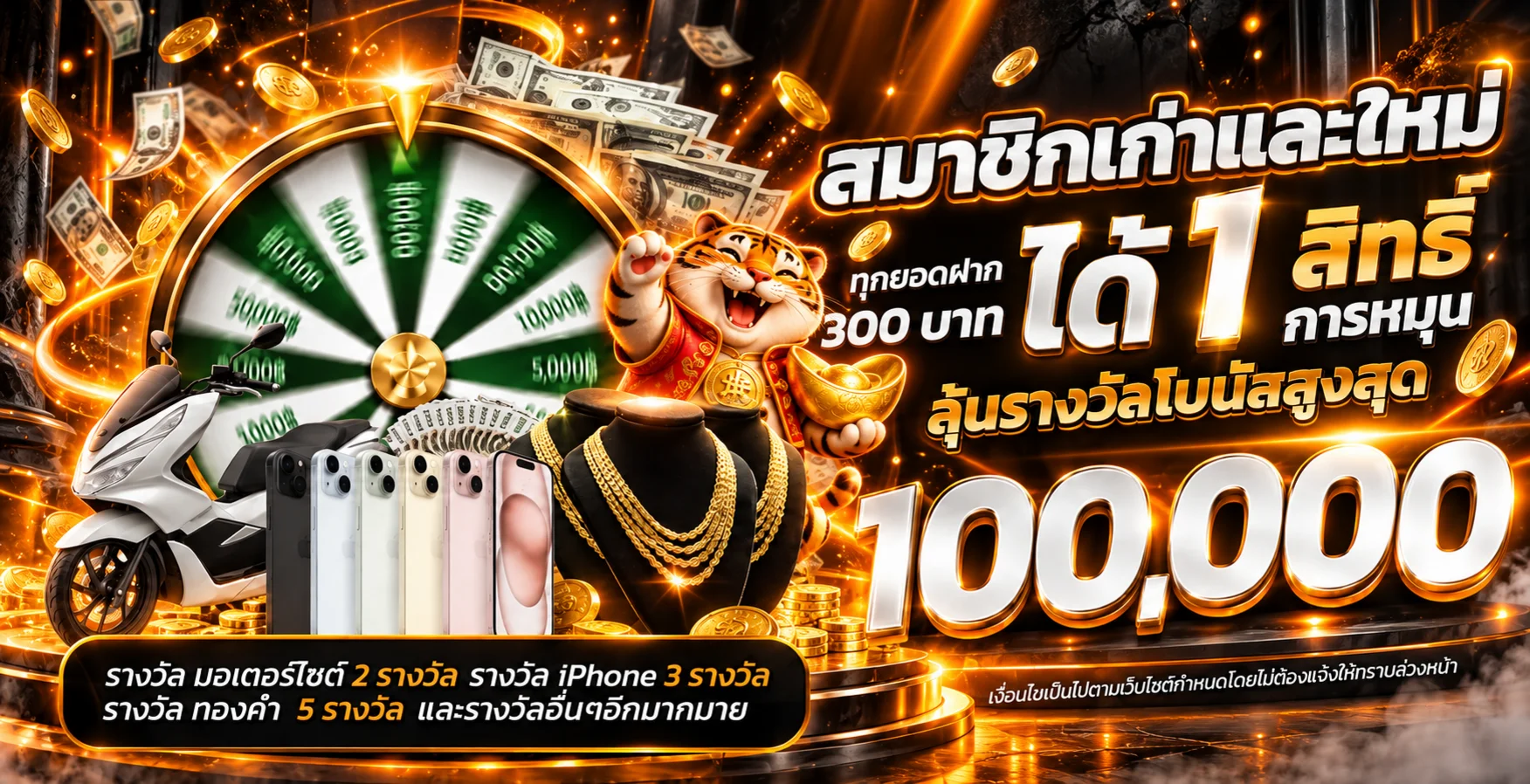 แบนเนอร์กิจกรรมและรางวัลสำหรับสมาชิก KT55
